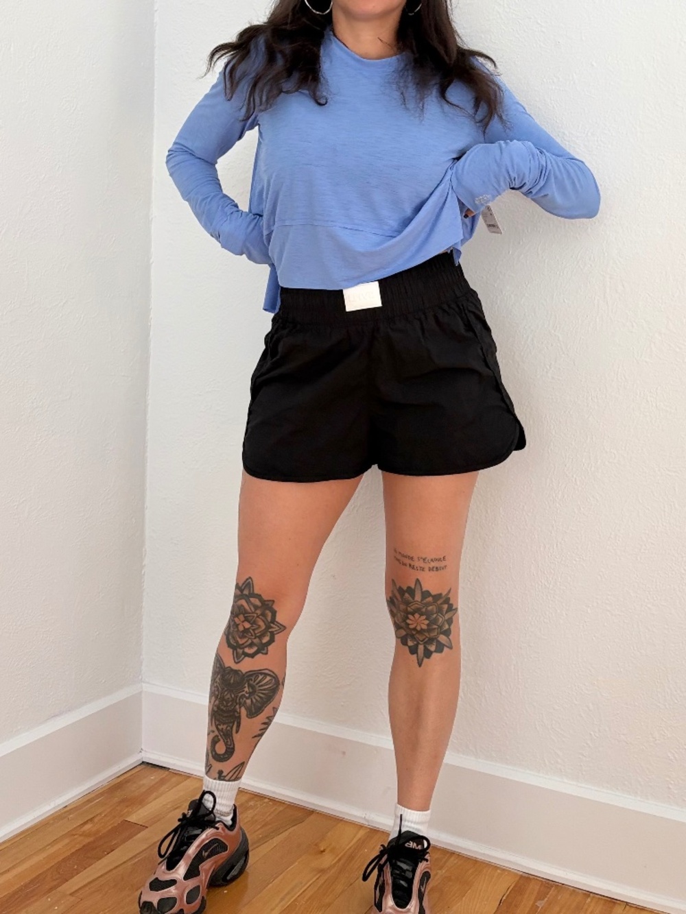 I.five high waist running shorts